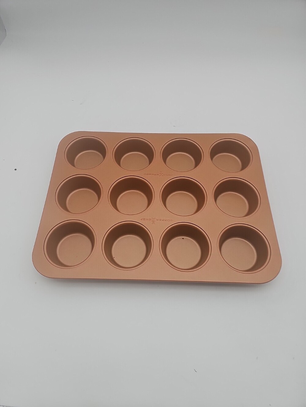 Copper Chef 12 Cup Muffin Pan Ceramic Non Stick Cupcake Baking